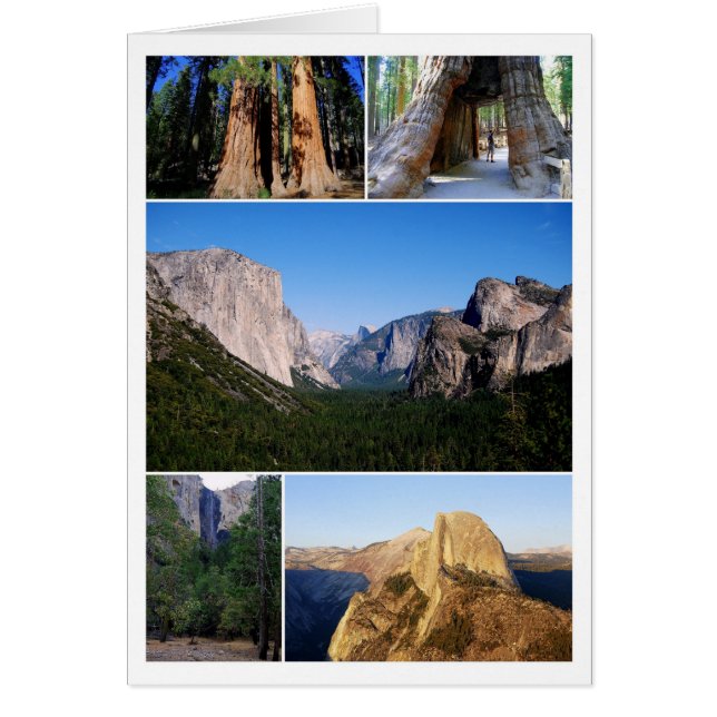 Yosemite National Park Collage Card (Vorne)