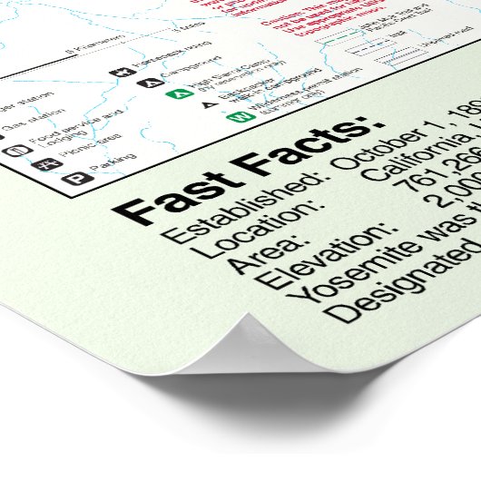 Yosemite National Park Große Poster (Ecke)