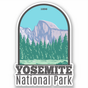Yosemite National Park Halb Dome California Aufkleber
