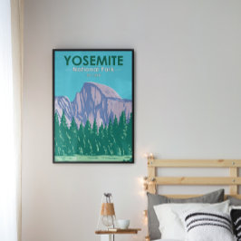 Yosemite National Park Halb Dome California Poster
