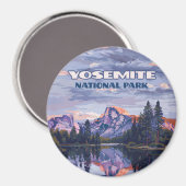 Yosemite National Park Halb Dome California Sunset Magnet (Vorderseite/Rückseite)