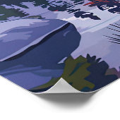 Yosemite National Park Halb Dome California Sunset Poster (Ecke)