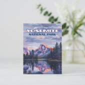 Yosemite National Park Halb Dome California Sunset Postkarte (Stehend Vorderseite)
