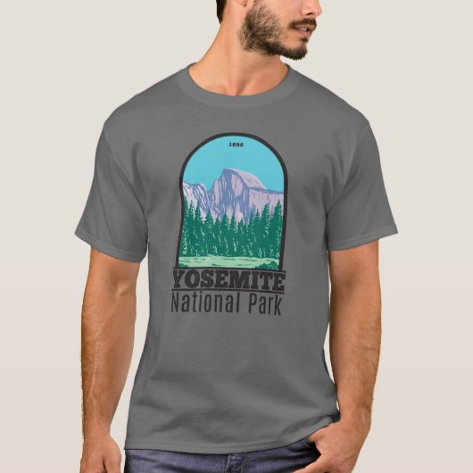 Yosemite National Park Halb Dome California T-Shirt (Vorderseite)