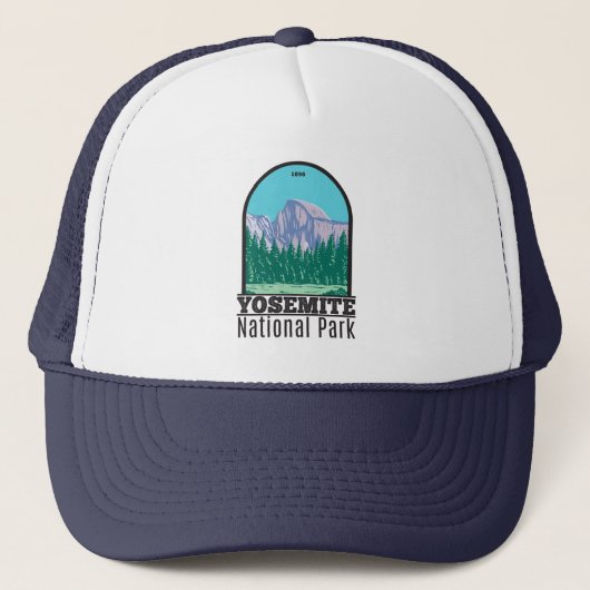 Yosemite National Park Halb Dome California Truckerkappe (Vorderseite)