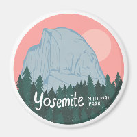 Yosemite National Park Halb Dome Rosa
