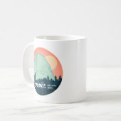 Yosemite National Park Halb Dome Sunset Aquamarin Kaffeetasse (Vorderseite Links)