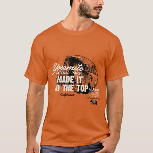 Yosemite National Park Half Dome California Americ T-Shirt (Vorderseite)