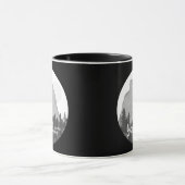 Yosemite National Park Half Dome Schwarz-weiß Tasse (Zentrum)