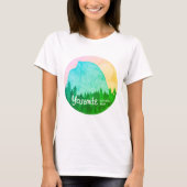 Yosemite National Park Half Dome texturiert T-Shirt (Vorderseite)