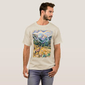 Yosemite National Park Half Dome Van Gogh Elk T-Shirt (Vorne ganz)