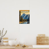 Yosemite National Park Illustrationstext Poster (Küche)