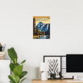 Yosemite National Park Illustrationstext Poster (Heimbüro)