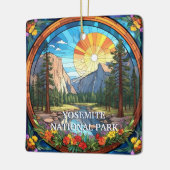 Yosemite National Park Imitate Festgeballtes Glasm Keramikornament (Links)