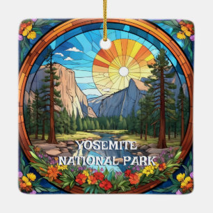 Yosemite National Park Imitate Festgeballtes Glasm Keramikornament