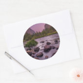 Yosemite National Park in Dusk Runder Aufkleber (Umschlag)