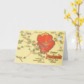 Yosemite National Park, Kalifornien Karte (Gelbe Blume)