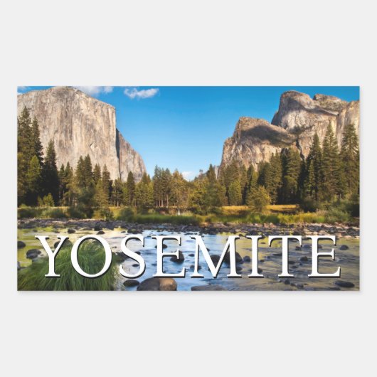 Yosemite National Park, Kalifornien Rechteckiger Aufkleber (Vorderseite)