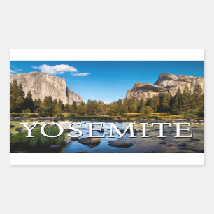 Yosemite National Park, Kalifornien Rechteckiger Aufkleber