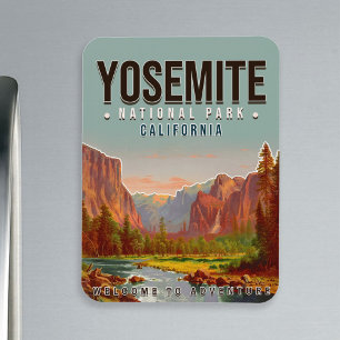 Yosemite National Park Kalifornien Vintage 1960er Magnet