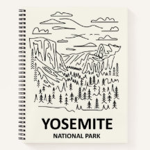 Yosemite National Park Linienkunst