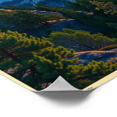 Yosemite National Park Minimalist Nature Poster (Ecke)