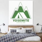 Yosemite National Park Mountains Camping Leinwanddruck (Insitu (Schlafzimmer))