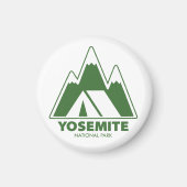 Yosemite National Park Mountains Camping Magnet (Vorne)
