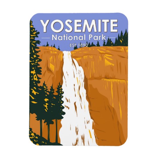 Yosemite National Park Nevada Falls California Magnet (Vertikal)