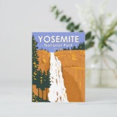 Yosemite National Park Nevada Falls California Postkarte (Stehend Vorderseite)