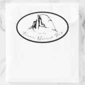 Yosemite National Park Oval Aufkleber (Tasche)
