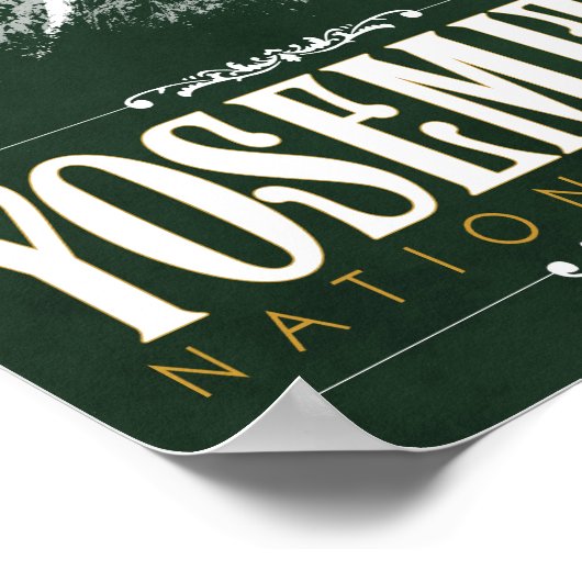Yosemite National Park Poster (Ecke)