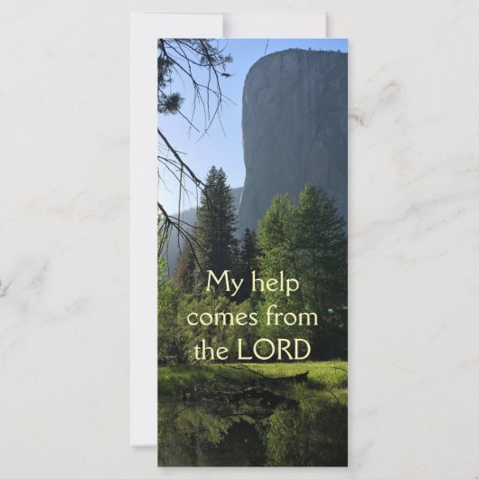 Yosemite National Park Psalm Flat Card (Rückseite)