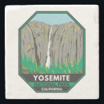 Yosemite National Park Ribbon Falls California Steinuntersetzer<br><div class="desc">Yosemite Vektorgrafik Design. Der Park ist berühmt für seine riesigen,  alten Sequoia-Bäume und für Tunnel View,  die ikonische Aussicht auf den Turm Bridalveil Fall und die Granitfelsen von El Capitan und Half Dome.</div>
