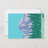 Yosemite National Park RSVP Card Retro Karte (Rückseite)