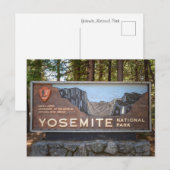 Yosemite National Park – Rustikale Reisefotografie Postkarte (Vorne/Hinten)