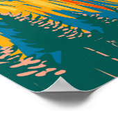 Yosemite National Park Sentinel Fall Kalifornien Poster (Ecke)