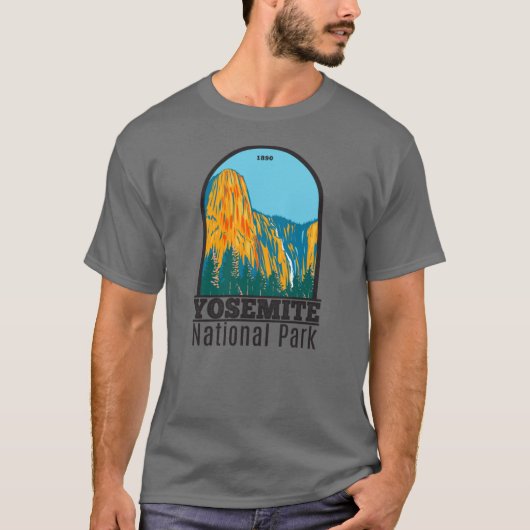 Yosemite National Park Sentinel Fall Kalifornien T-Shirt (Vorderseite)