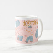 Yosemite National Park Tasse in Pink (VorderseiteRechts)