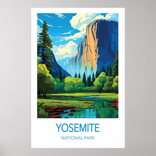 Yosemite National Park Travel Poster (Vorne)