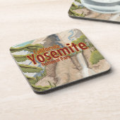 Yosemite National Park Travel Poster Untersetzer (Linke Seite)