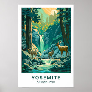 Yosemite National Park Travel Print Poster