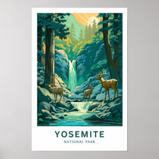 Yosemite National Park Travel Print Poster