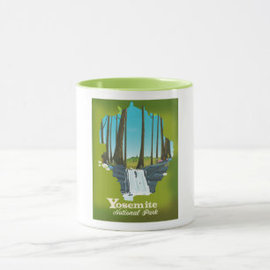 Yosemite National Park Urlaubsposter. Tasse