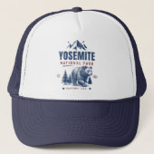 Yosemite National Park Vintage Bear Cap Truckerkappe (Vorderseite)