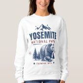 Yosemite National Park Vintage Bear Sweatshirt (Vorderseite)