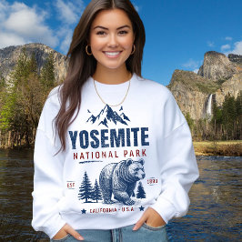 Yosemite National Park Vintage Bear Sweatshirt