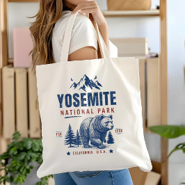 Yosemite National Park Vintage Bear Tote Bag Tragetasche
