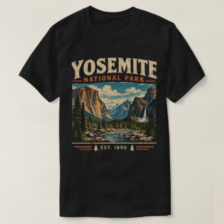 Yosemite National Park Vintage Reiseplakat T-Shirt