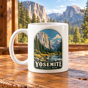 Yosemite National Park Vintage-Tal Kaffeetasse
